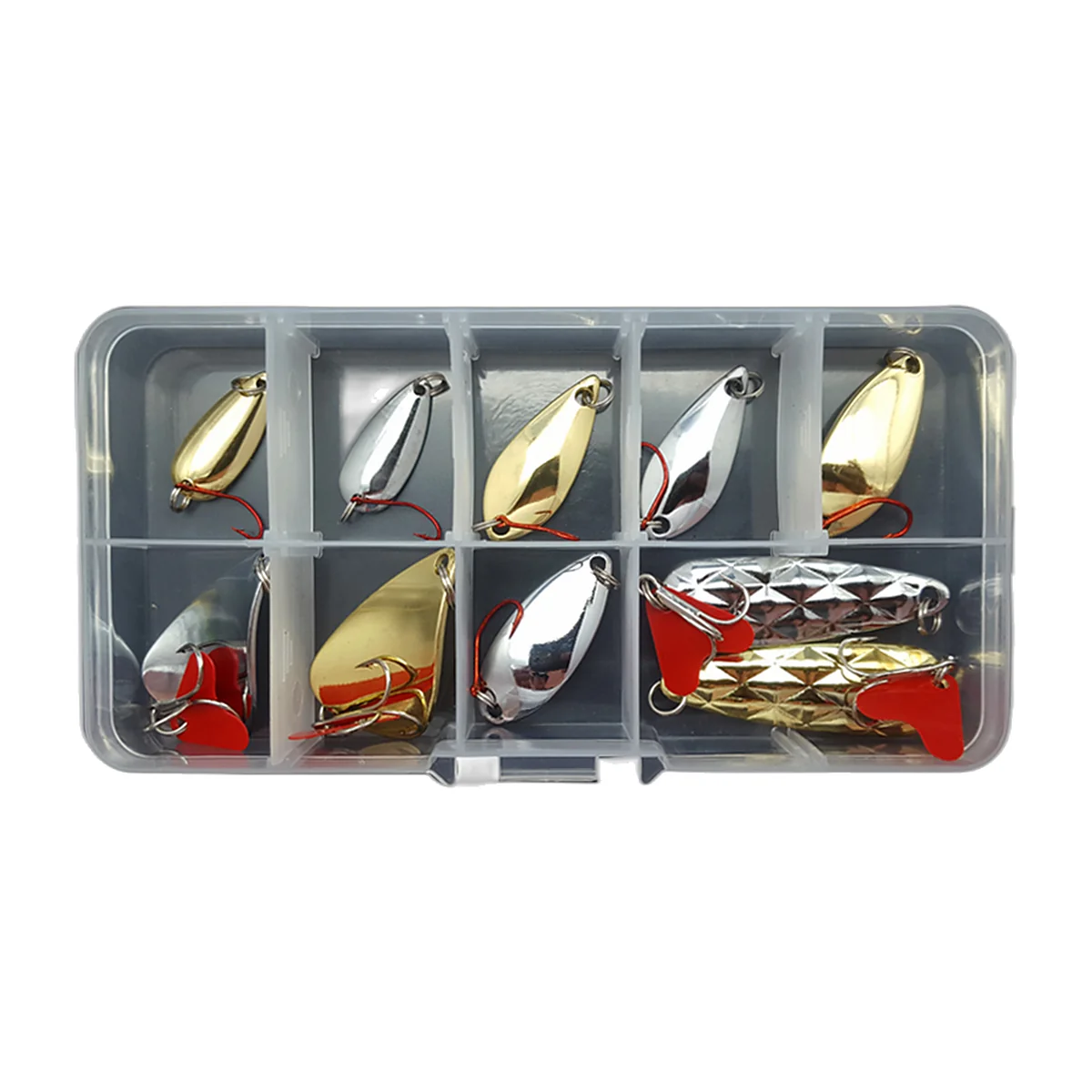 Assortiment werplepels in doos (2)