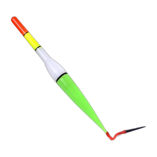 Galleggiante da pesca elettronico allungato con antenna verde luminosa