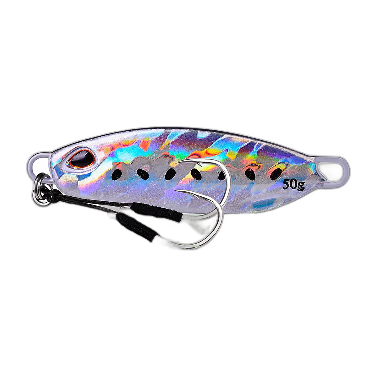 Flat Metal Jigs with Assist Hooks, Pack of 3 (3)
