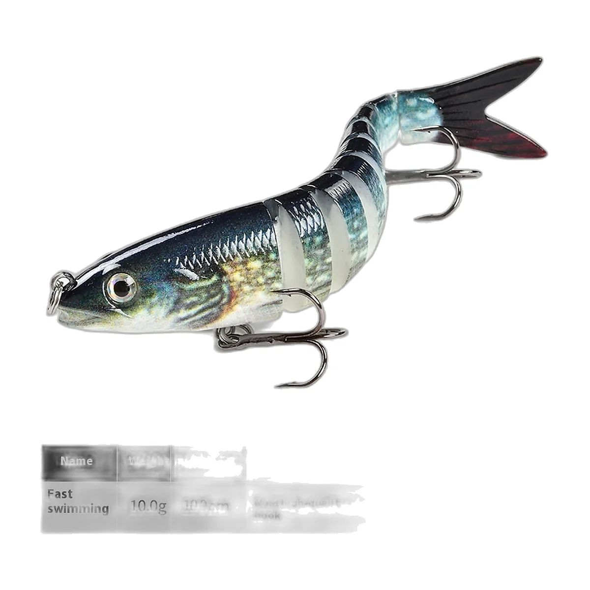 Gelede kunstaas grondel-imitatie 10 cm, set van 5 (5)