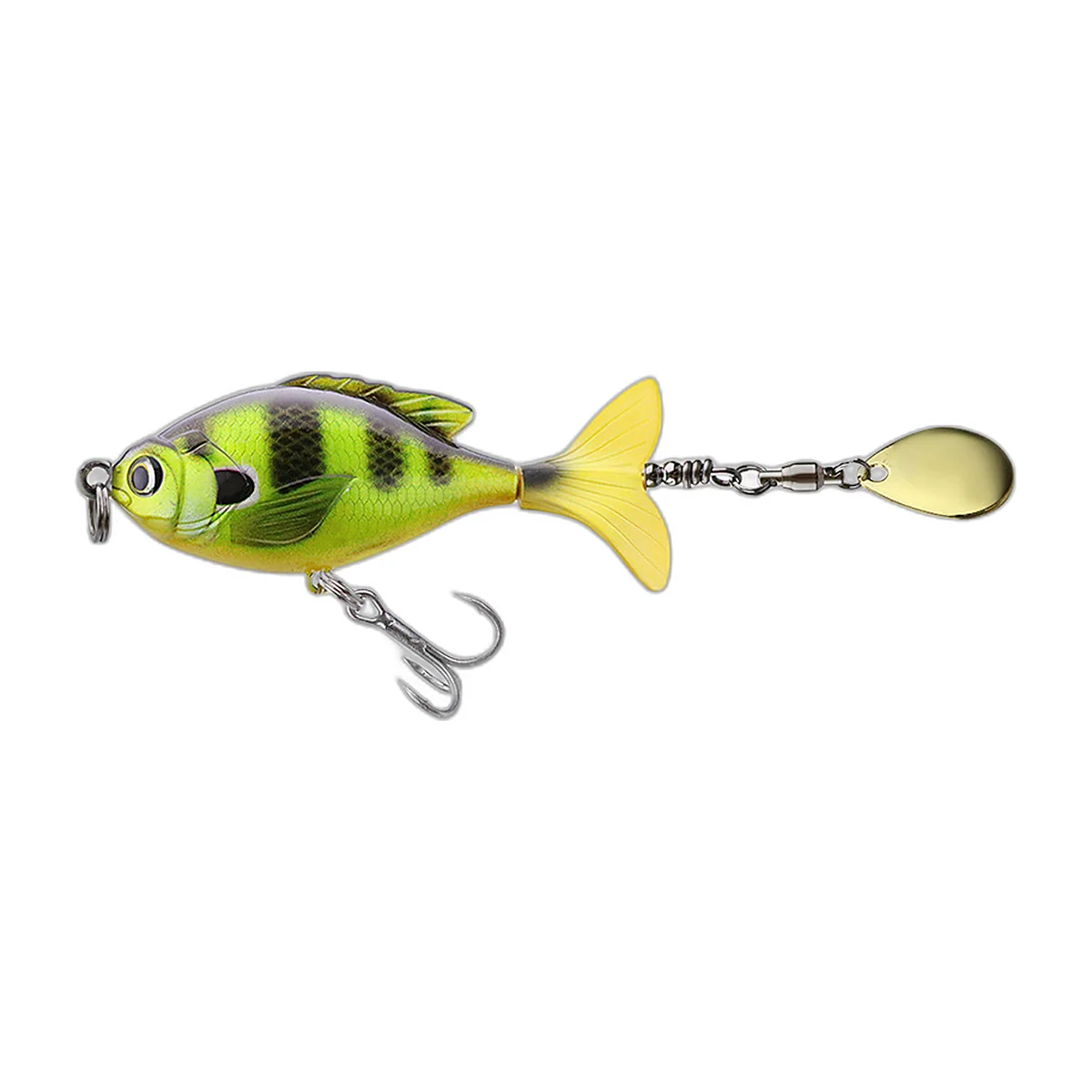 Small Floating Tail-Spinner Lures 6 cm, Pack of 5 (3)