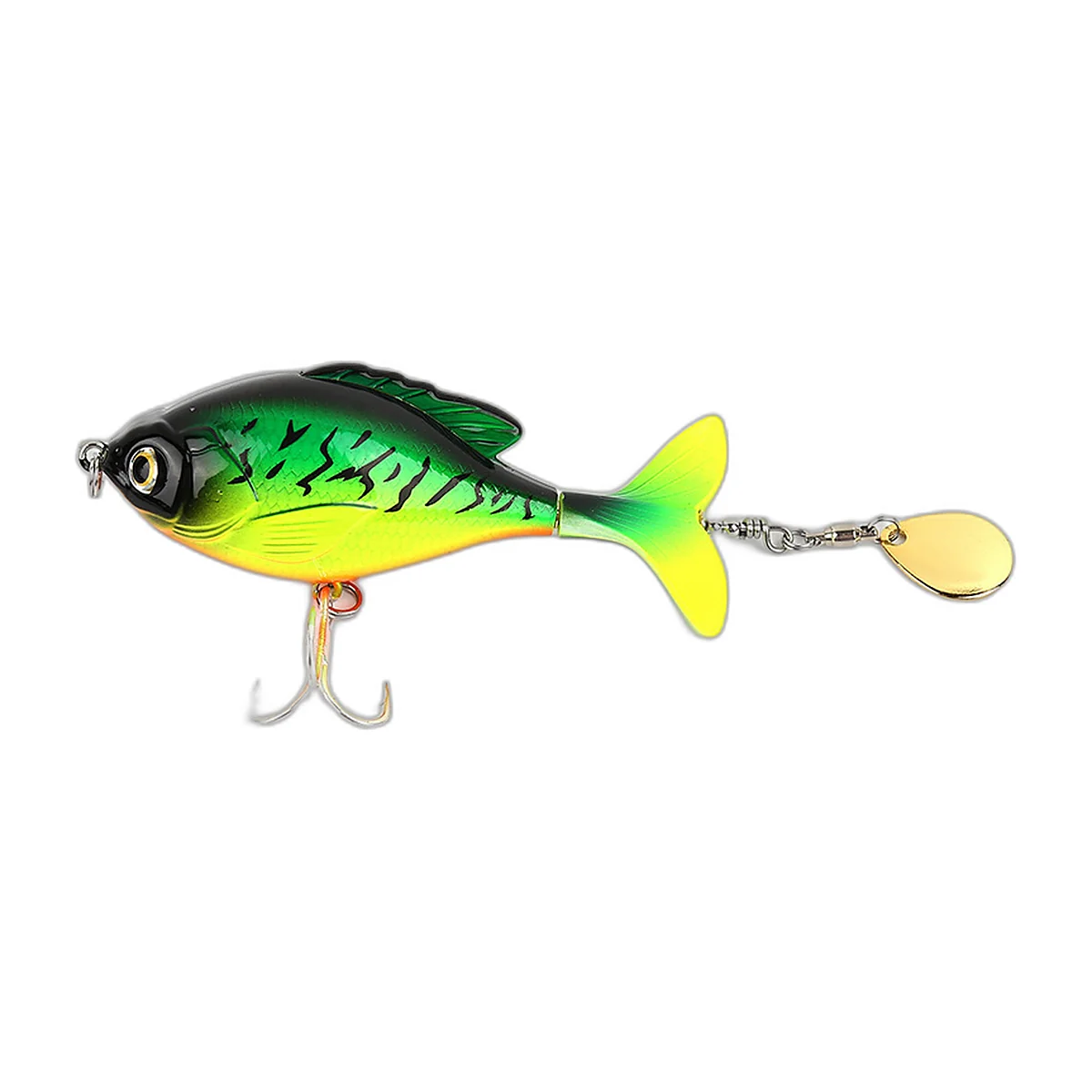 Small Floating Tail-Spinner Lures 6 cm, Pack of 5 (4)