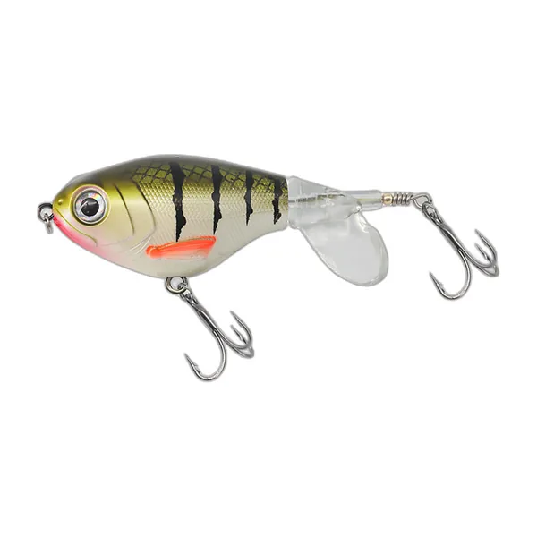 Five propeller surface lures in different colours