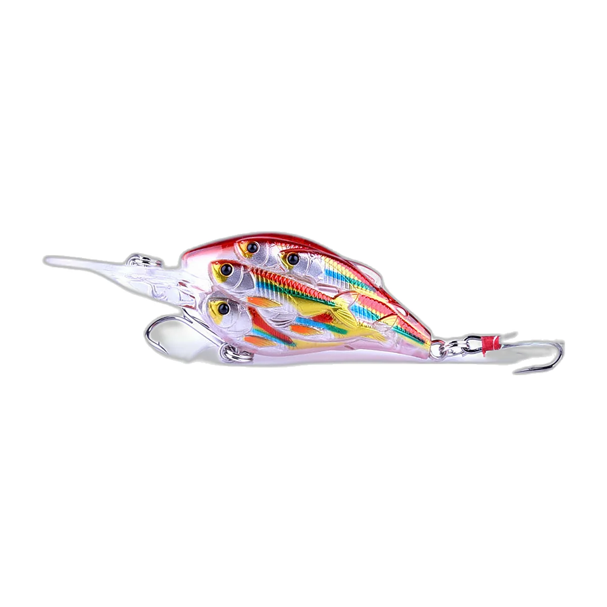 Schwimmende Köder mit Federhaken 7,5 cm, 9er-Set (3)