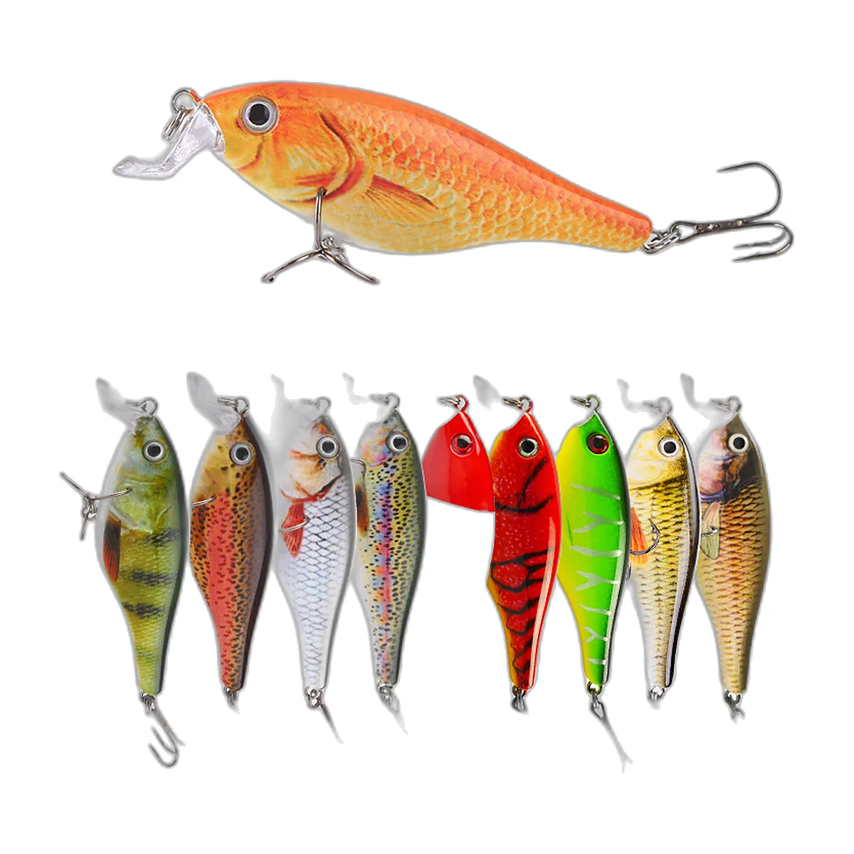 Minnowpluggen 8,3 cm, set van 5 (2)