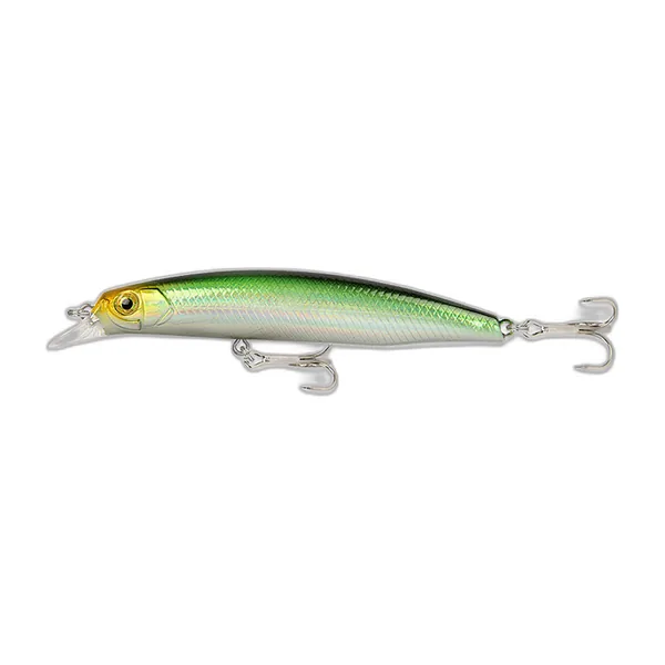 Five 9 cm minnow crankbaits in different colours