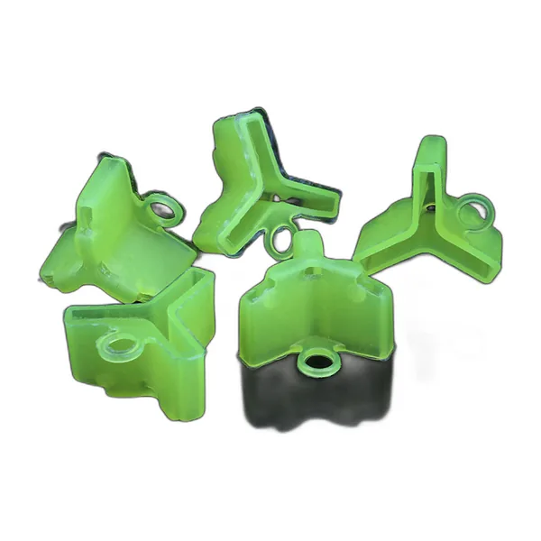Fluorescent yellow treble hook covers in three sizes