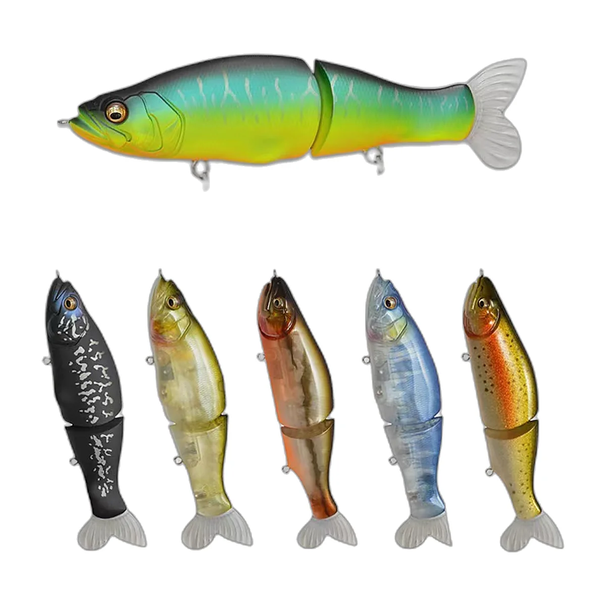 Stickbaits articulés 13,5 cm 28 g, lot de 3 (4)
