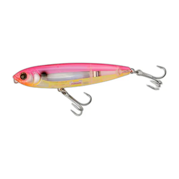 Three 10 cm surface stickbaits in different colours