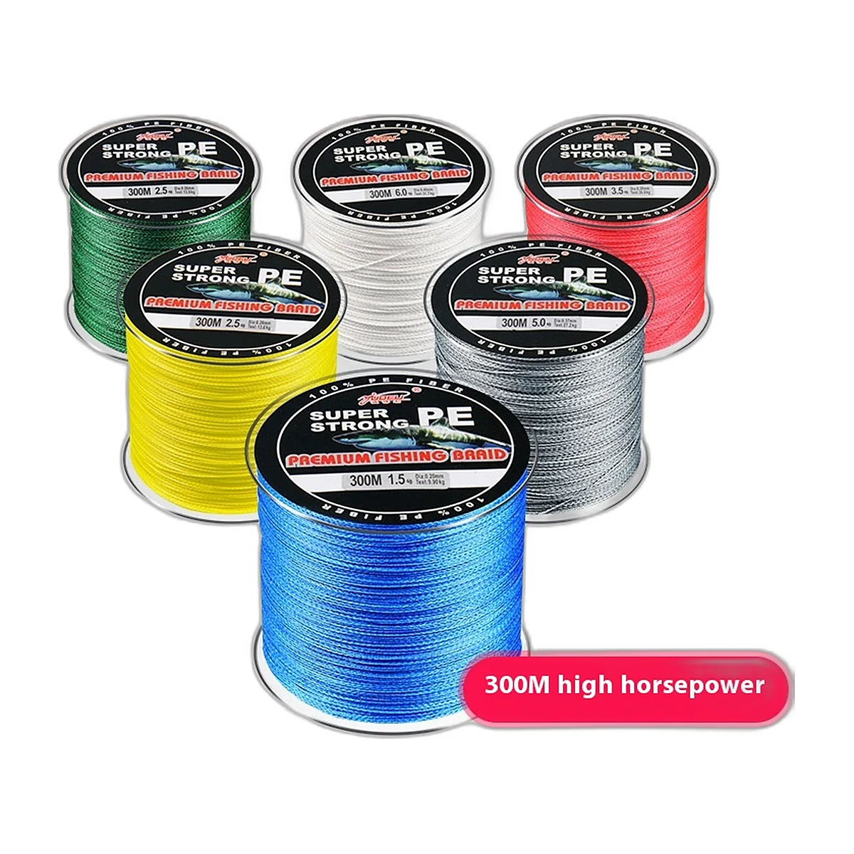 4-Strand PE Braid, Army Green, 300 m (3)