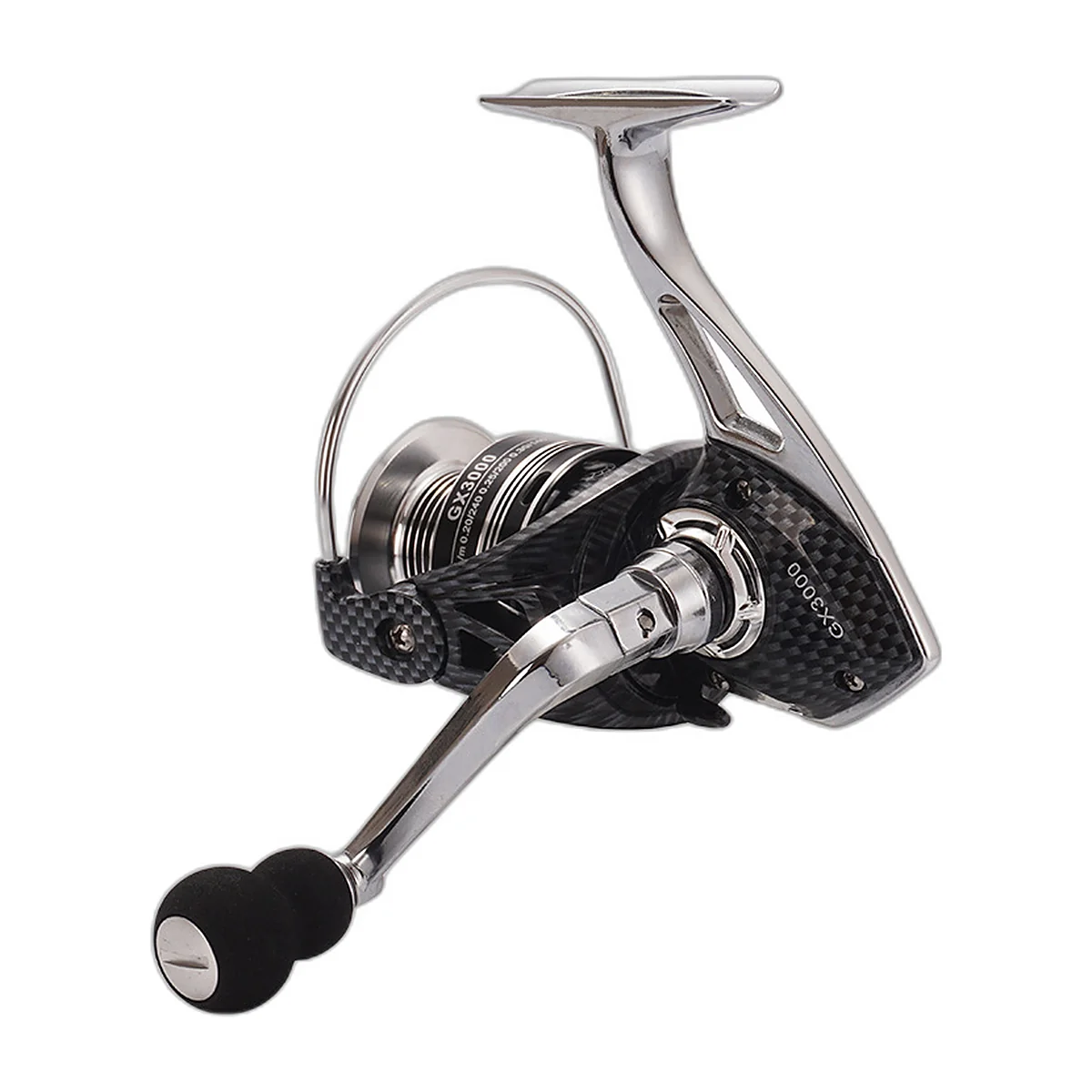 Leichtes Spinnset: teleskopische Carbonrute 1,80 oder 2,10 m + Rolle 1000/2000 (5)