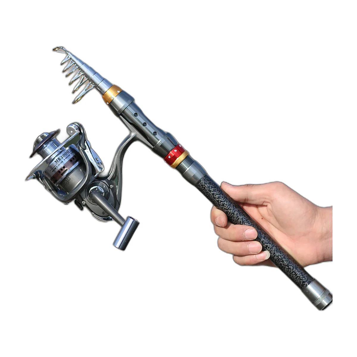 Teleskop-Reiseset: Carbonrute 2,40 m + Rolle 3000 (3)